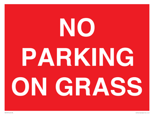 NO PARKING ON GRASS